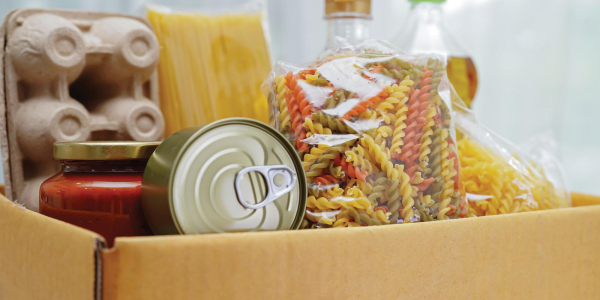 Box of food donations