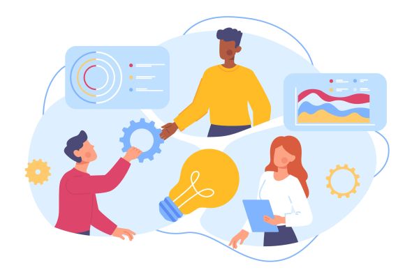 graphic showing collaboration